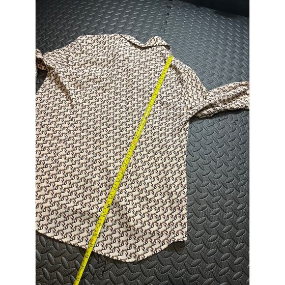 The Shirt by Rochelle Behrens LARGE unicorn print flowy button down boho womens - Picture 8 of 9